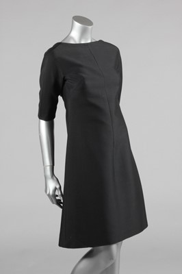 Lot 156 - An early Roberto Capucci couture black wool...