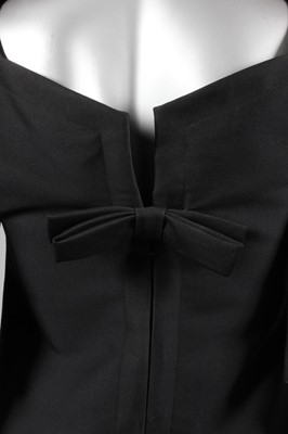 Lot 156 - An early Roberto Capucci couture black wool...