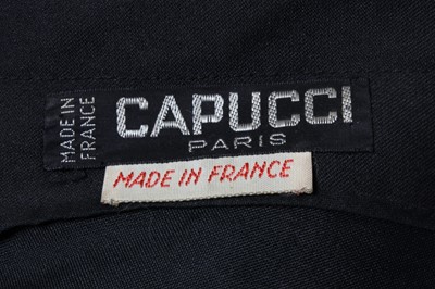Lot 156 - An early Roberto Capucci couture black wool...