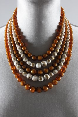 Lot 203 - A Christian Dior beaded necklace, 1959, the...