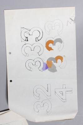 Lot 210 - Three Biba tops and original sketches, mid...