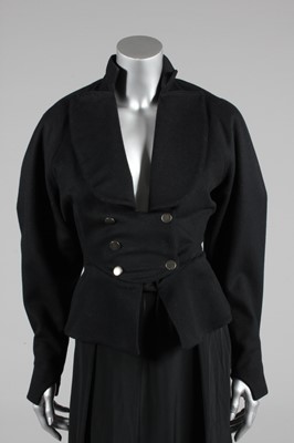 Lot 292 - A good Azzedine Alaia double-breasted black...
