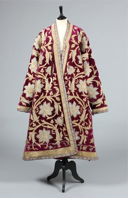 Lot 311 - A fine and important embroidered purple velvet...
