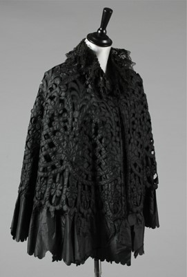 Lot 2 - An embroidered tulle and taffeta jacket, circa...