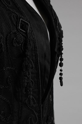Lot 2 - An embroidered tulle and taffeta jacket, circa...
