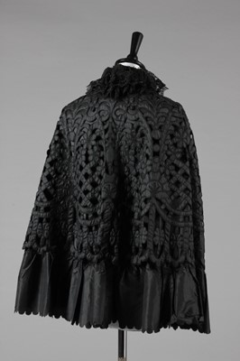 Lot 2 - An embroidered tulle and taffeta jacket, circa...