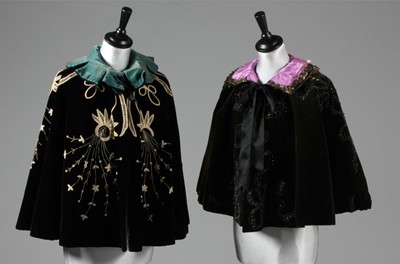 Lot 5 - Capelets, circa 1900, including black velvet...