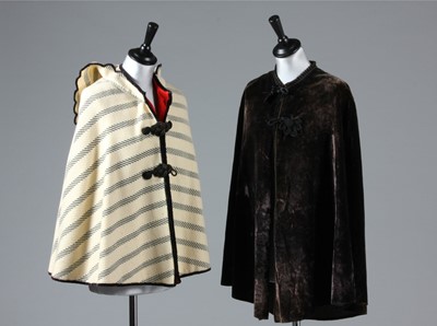 Lot 5 - Capelets, circa 1900, including black velvet...