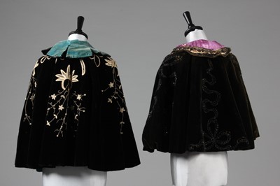Lot 5 - Capelets, circa 1900, including black velvet...