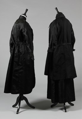 Lot 10 - Mainly black dinner/mourning dresses, circa...