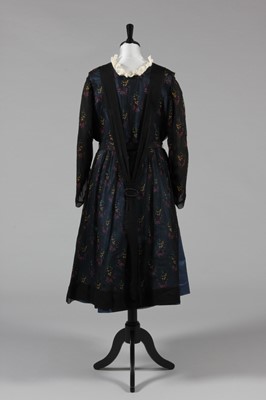Lot 10 - Mainly black dinner/mourning dresses, circa...