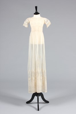 Lot 18 - Two muslin girl's dresses, circa 1918 and 1928,...