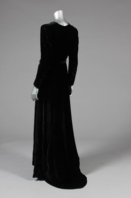 Lot 26 - Three evening gowns, 1930s, of royal blue...
