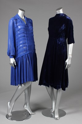 Lot 27 - Dinner dresses mid-late 1930s, comprising:...