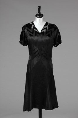 Lot 27 - Dinner dresses mid-late 1930s, comprising:...