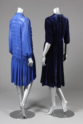 Lot 27 - Dinner dresses mid-late 1930s, comprising:...