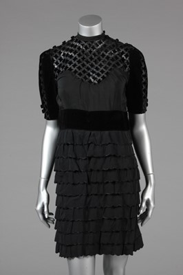 Lot 28 - Black evening wear, mid-late 1930s, comprising:...