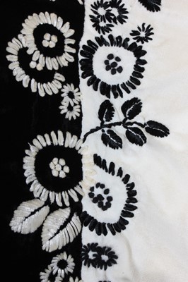Lot 29 - Black and ivory evening-wear, 1930s-40s,...