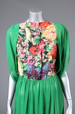 Lot 31 - Four evening gowns, comprising: copper satin...