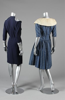 Lot 39 - A group of day/dinner wear, mainly 1950s, six...