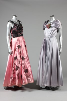 Lot 40 - Nine evening ensembles, mainly 1950s-early 60s,...