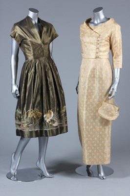 Lot 45 - A group of gold-toned evening wear, late 1950s-...