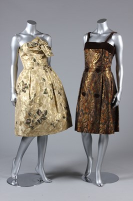 Lot 45 - A group of gold-toned evening wear, late 1950s-...