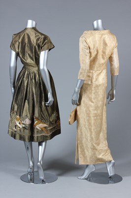 Lot 45 - A group of gold-toned evening wear, late 1950s-...