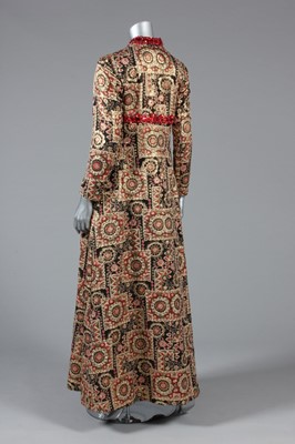 Lot 52 - A Louisa Zee gold and red brocatelle lame...