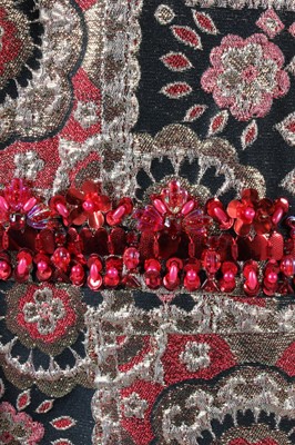 Lot 52 - A Louisa Zee gold and red brocatelle lame...