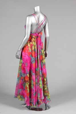 Lot 55 - A group of floaty, chiffon evening ensembles,...