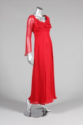 Lot 55 - A group of floaty, chiffon evening ensembles,...