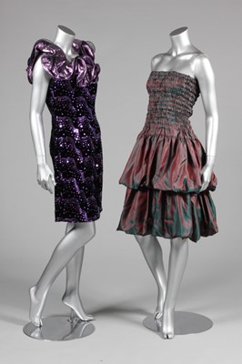 Lot 56 - A group of 1980s clothing, nine ensembles...