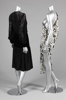Lot 56 - A group of 1980s clothing, nine ensembles...