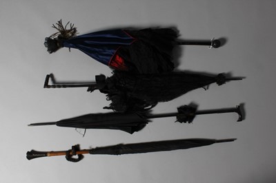 Lot 57 - An A.Fonnesbech wired black tulle hat, circa...