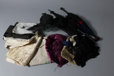 Lot 57 - An A.Fonnesbech wired black tulle hat, circa...
