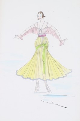 Lot 26 - Lucile Studio fashion sketches, circa 1916,...