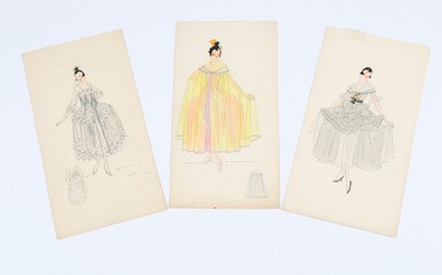 Lot 27 - Three Lucile studio robe de style designs,...