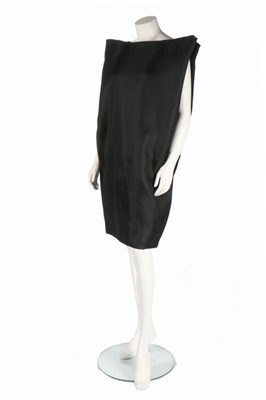 Lot 163 - A rare Balenciaga couture black gazar '4-Sided'...