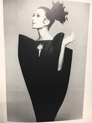 Lot 163 - A rare Balenciaga couture black gazar '4-Sided'...