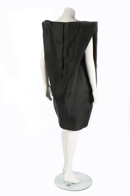 Lot 163 - A rare Balenciaga couture black gazar '4-Sided'...