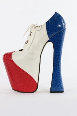 Lot 16 - A fine and rare pair of Vivienne Westwood red,...