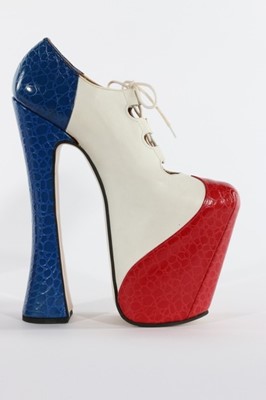 Lot 16 - A fine and rare pair of Vivienne Westwood red,...