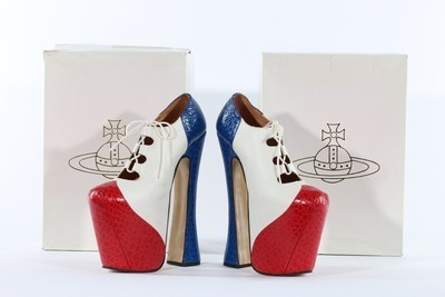 Lot 16 - A fine and rare pair of Vivienne Westwood red,...