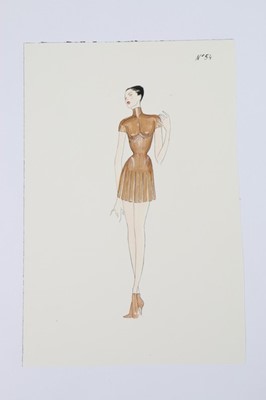 Lot 263 - A rare Alexander McQueen fashion sketch for...