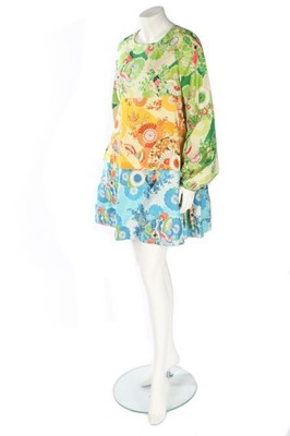 Lot 167 - A rare Beatles' Apple boutique silk dress,...