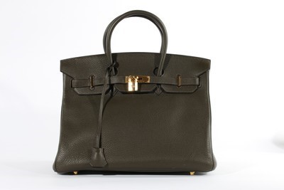 Lot 11 - An Hermès bronze toga Birkin, 2002, blind...