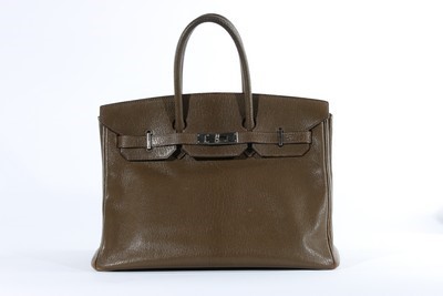 Lot 6 - An Hermès bronze goat leather Birkin, 2001,...