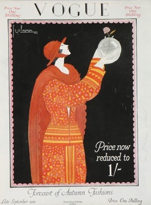 Lot 38 - British Vogue magazines, 1923, a near-complete...