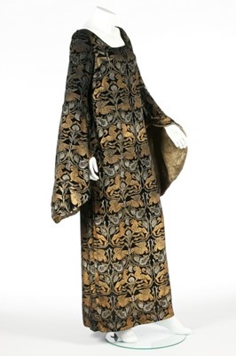 Lot 58 - A Maria Gallenga stencilled velvet medieval...